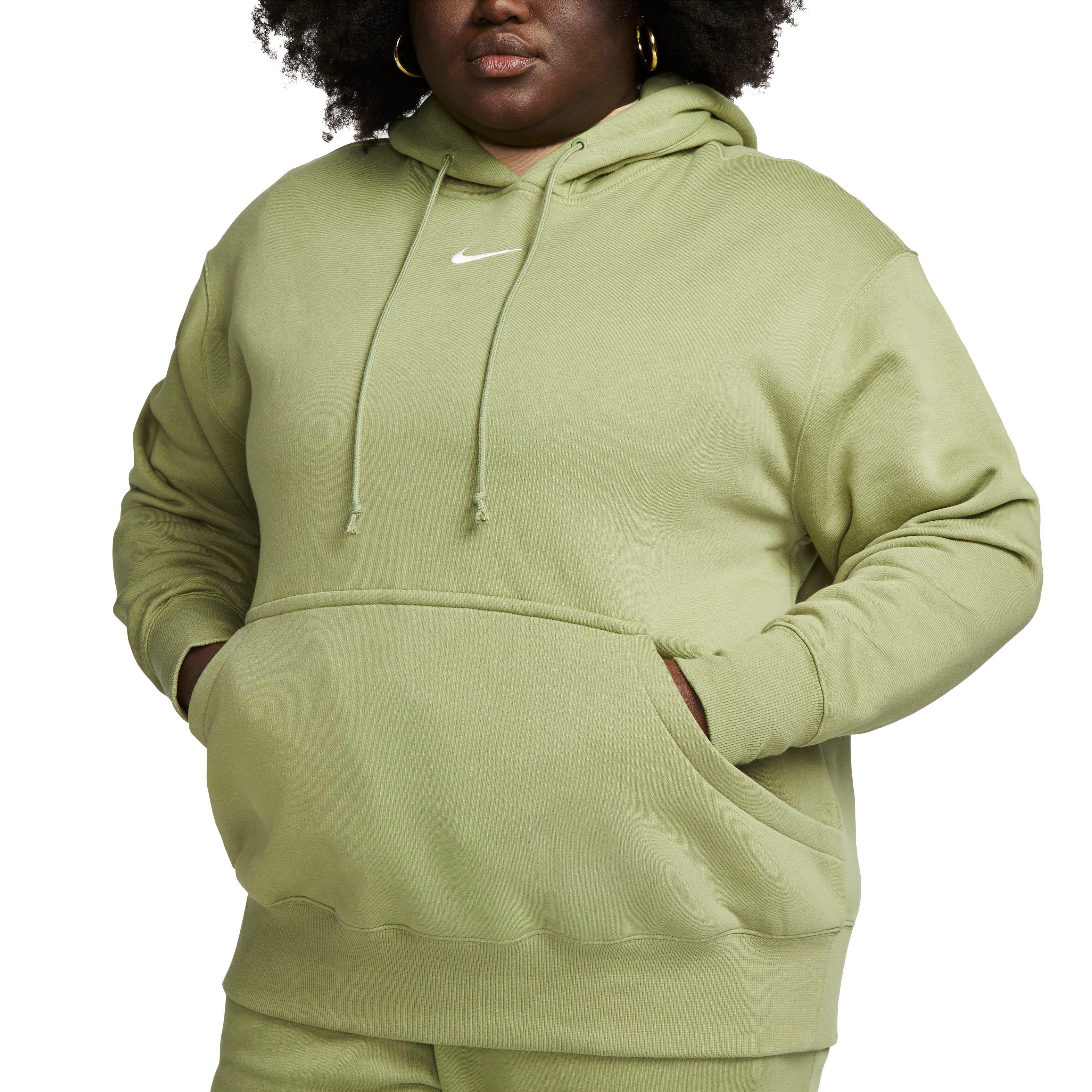 Olive green outlet womens nike hoodie